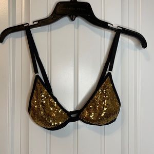 Sequined bra